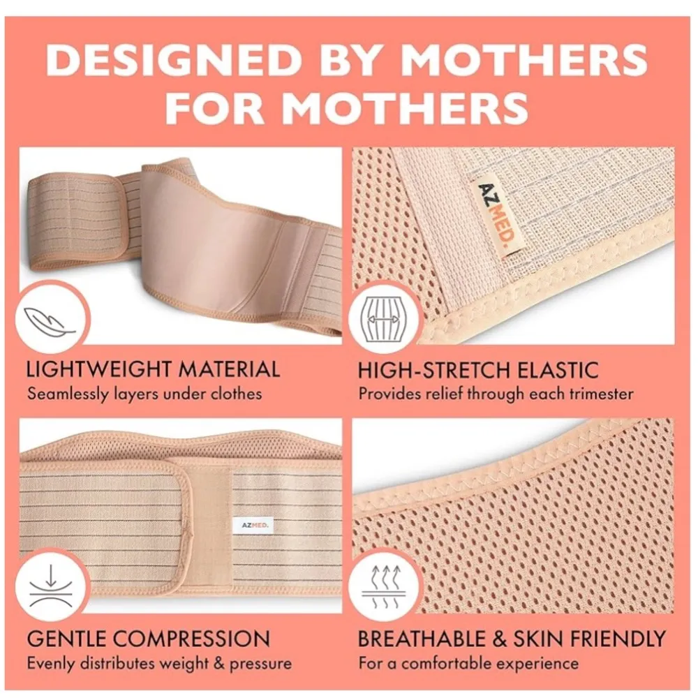 AZMED MATERNITY BELT Tan - Image 10