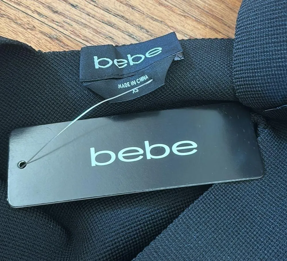 Bebe Black Long Sleeve Dress - Image 2