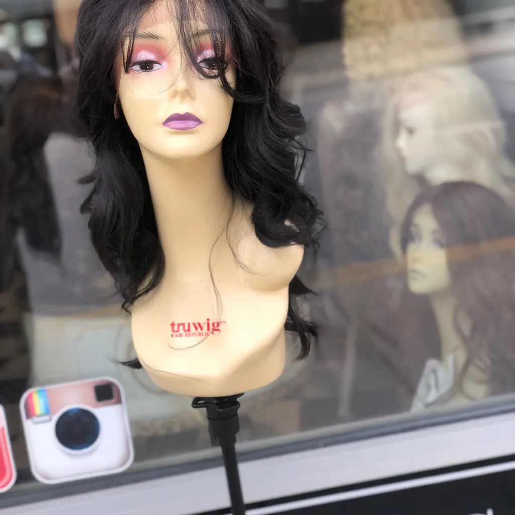 Black affordable Lacefront Wig Curly 3 In Freepart - Image 5