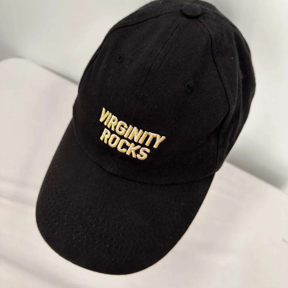 Virginity Rocks Danny Duncan Black & Yellow Adjustable Baseball Hat - Image 2