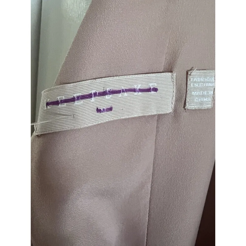 KEEPSAKE dress Size Medium Pink Blush The Countdown Lace Off Shoulder Rear Zip - Image 8