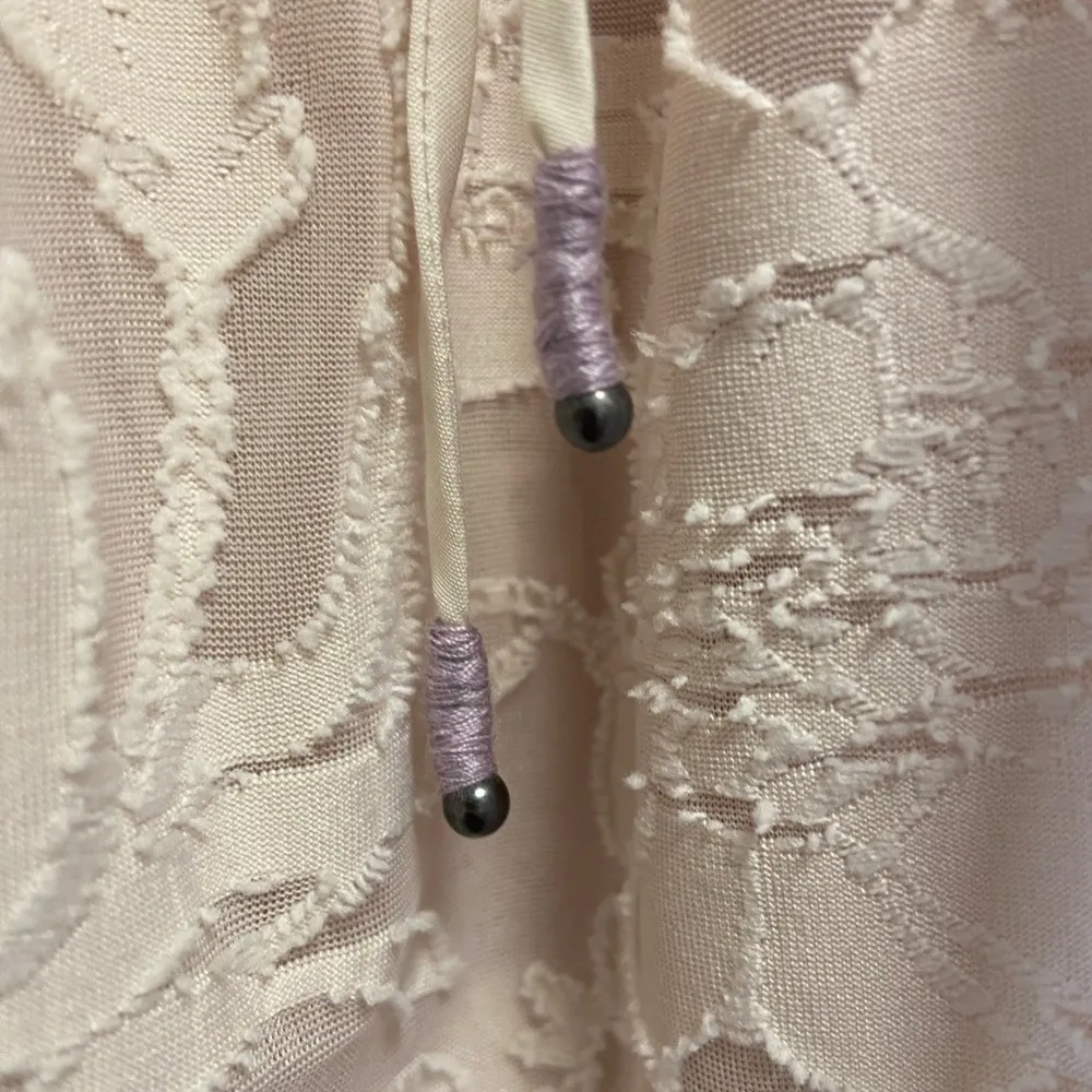 Free People Pink Lace Detail Medium Top sunset to Sunrise - Image 7