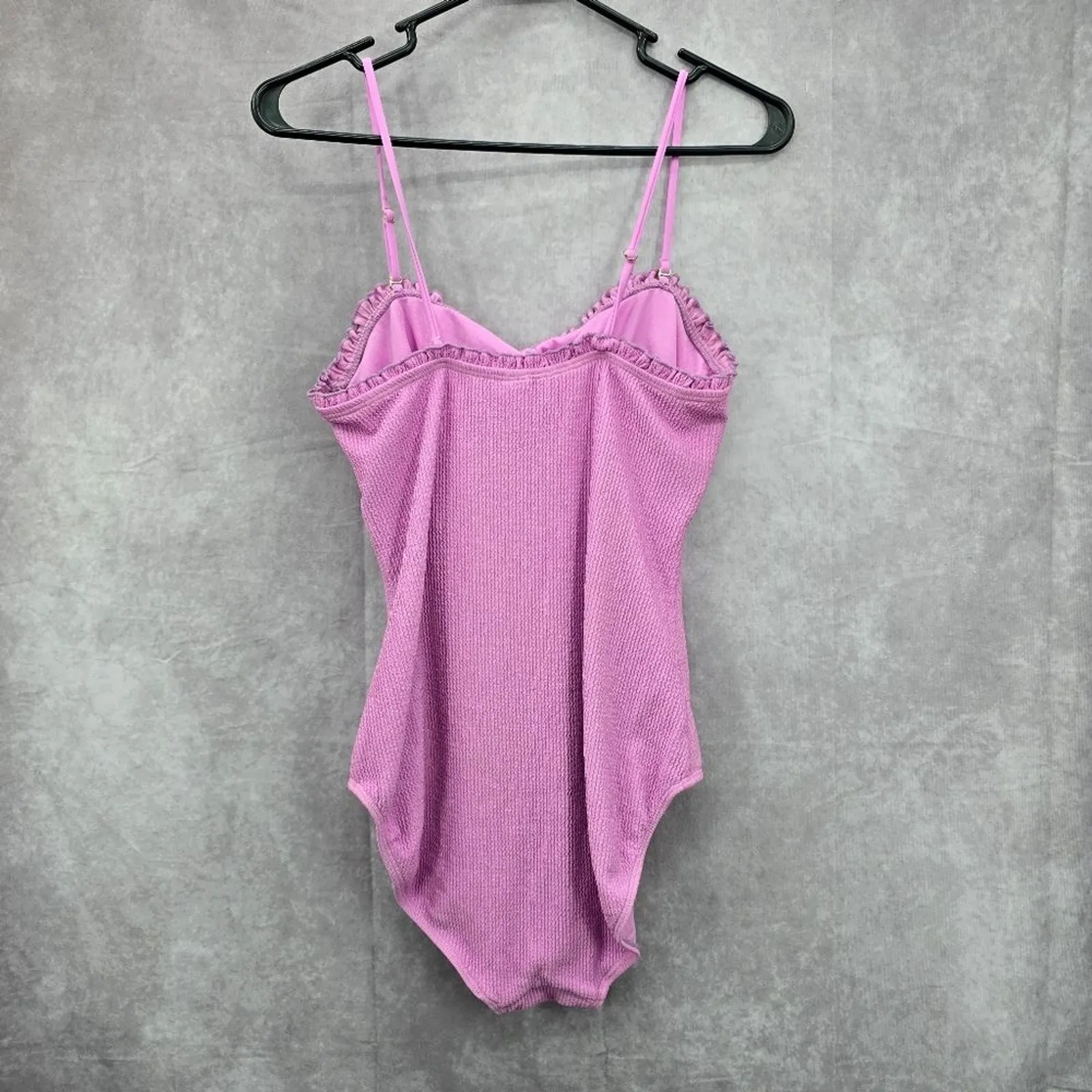 No Boundaries Purple Ruffle One Piece Swimsuits Swimwear Large 11/13 - Image 2