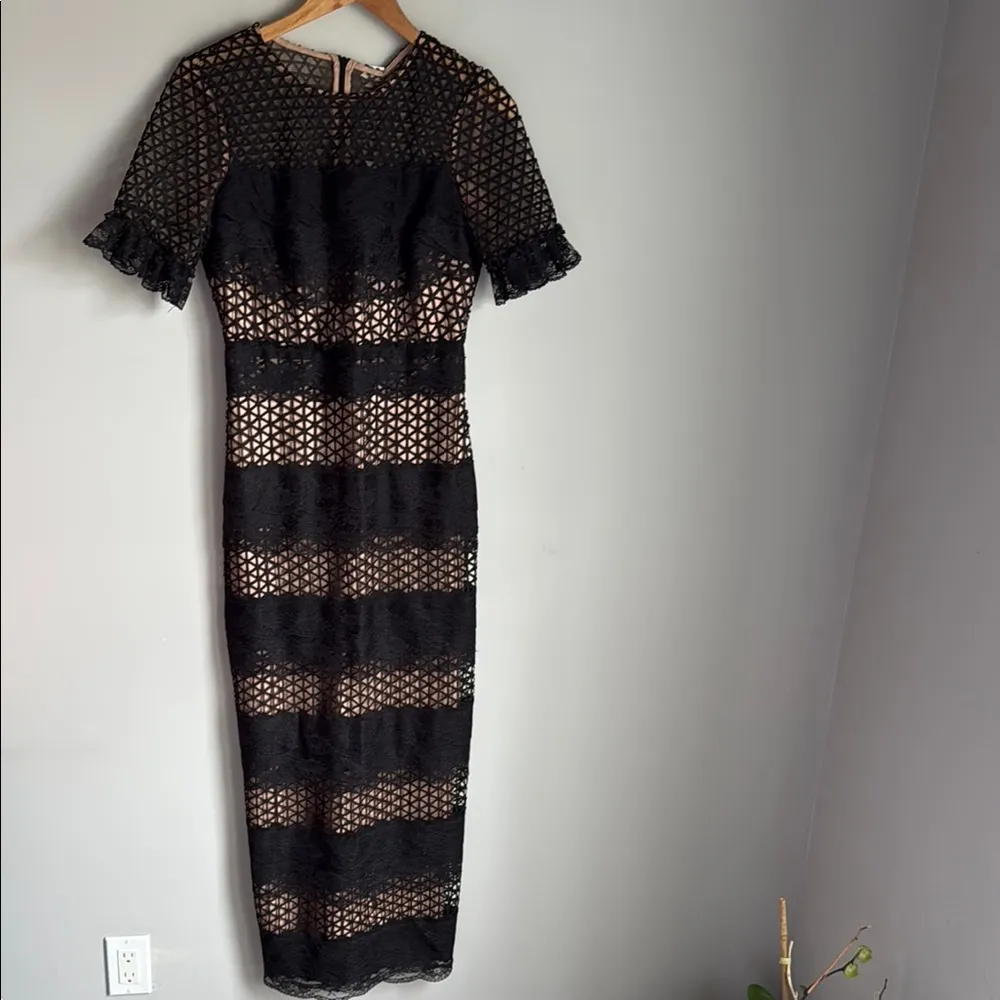 NEW Belle Badgley Mischka Black Lace Gabrielle dress 4 - Image 2