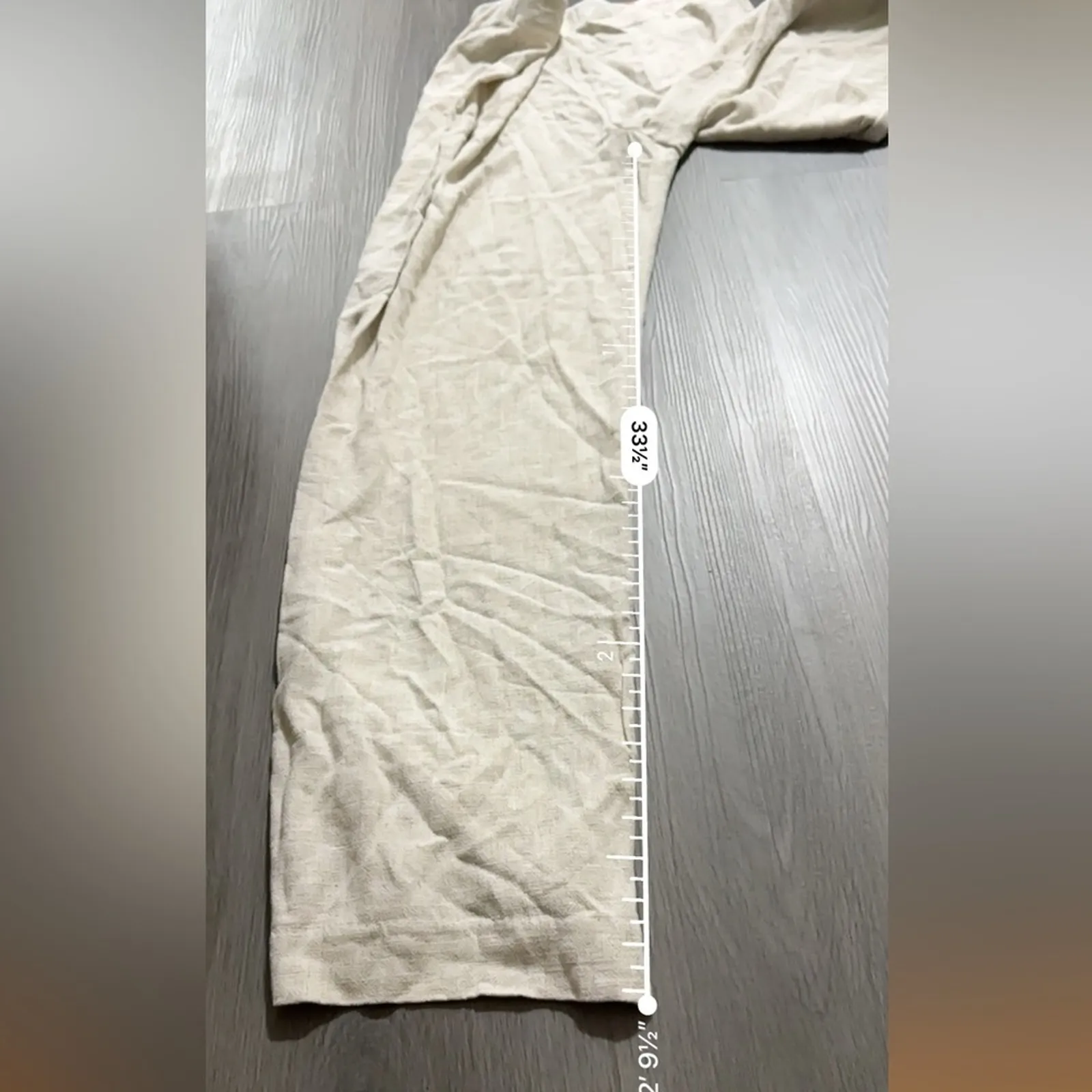 Worthington Natural Beige High‎ Rise Wide Leg Dress Pants Size 10 NEW - Image 11