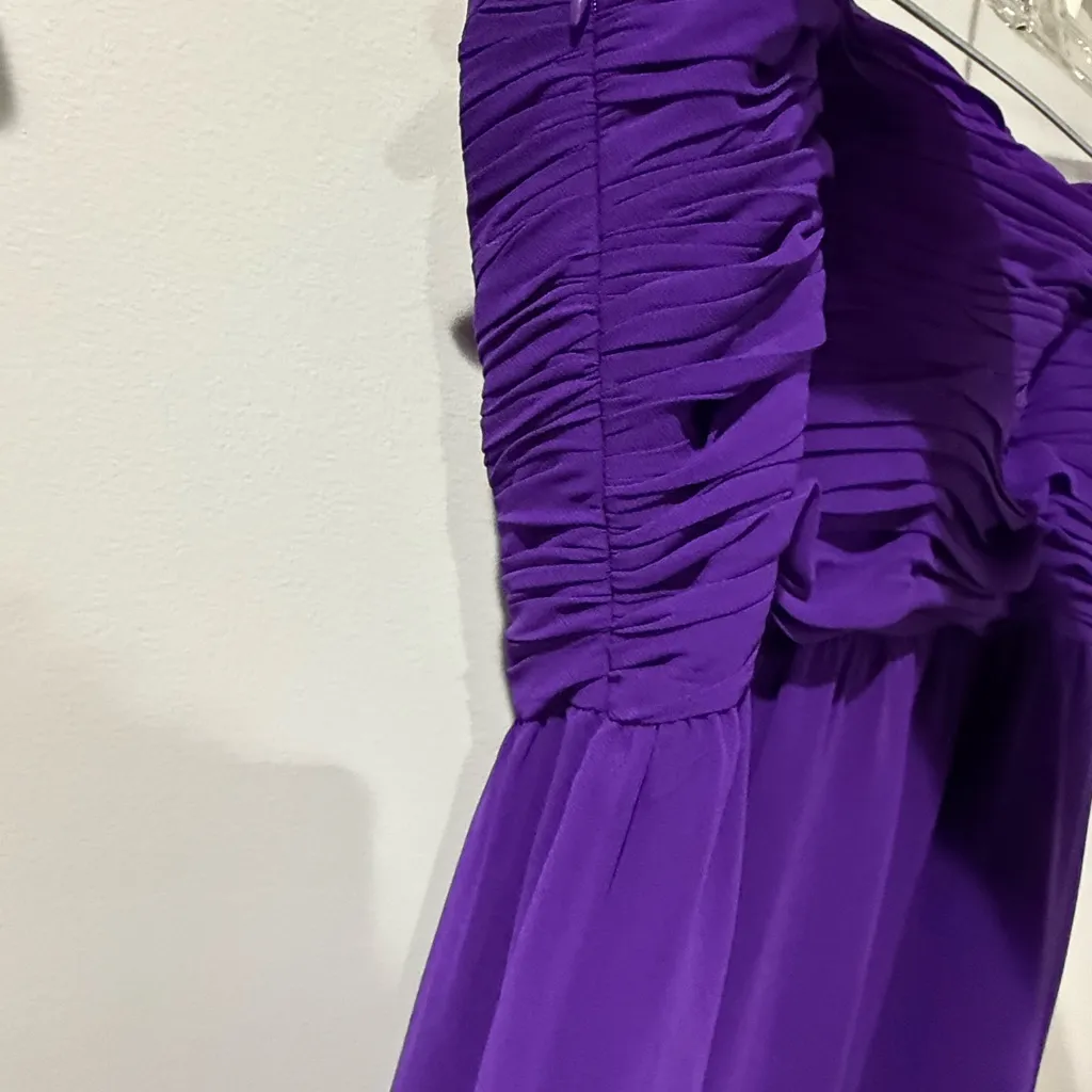 Lauren Ralph Lauren Evening Women Gown Violet  Purple‎ 16 Ruched Bodice NWT S - Image 6