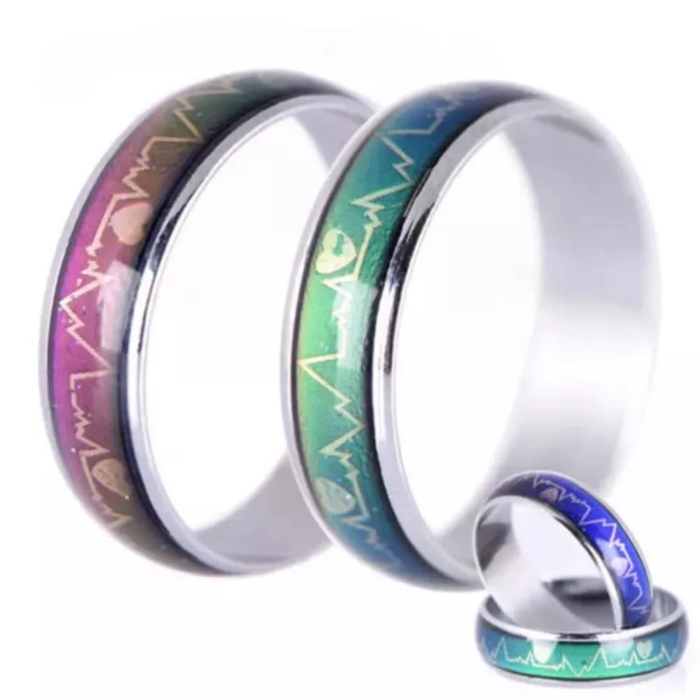 1pc Color Change Heartbeat Ring - Image 3