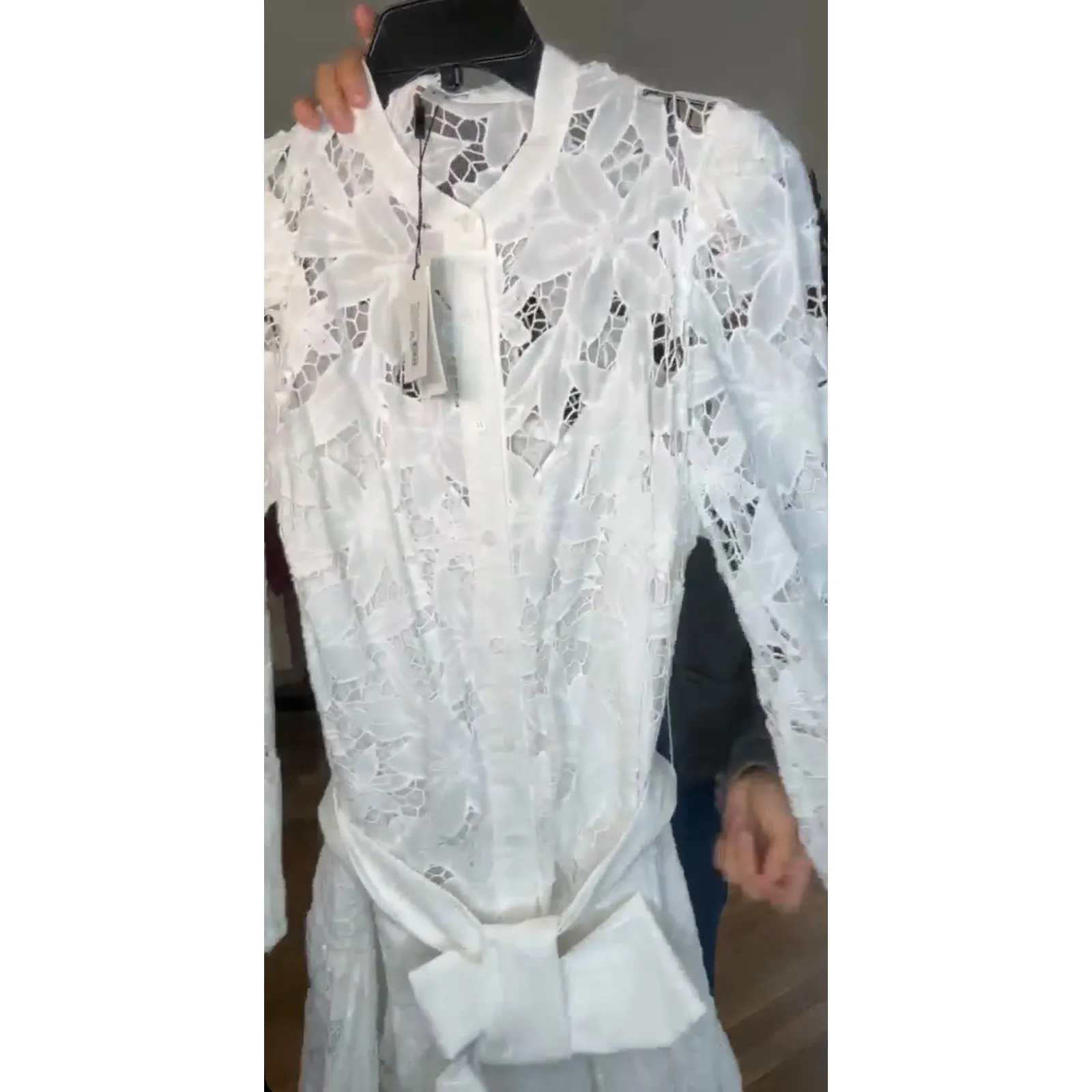 MILLY Floral Embroidered Lace Mini Dress Size 10 New with Tag MSRP $395 SOO - Image 8