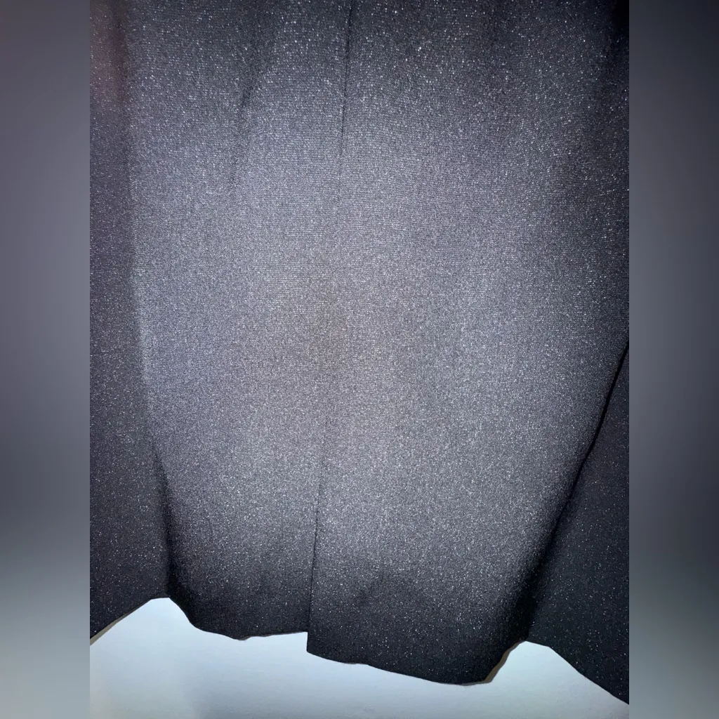 Tahari ASL Sleeveless Sheath Dress‎ Pleated Round Neck Black Womens Size 16 - Image 8