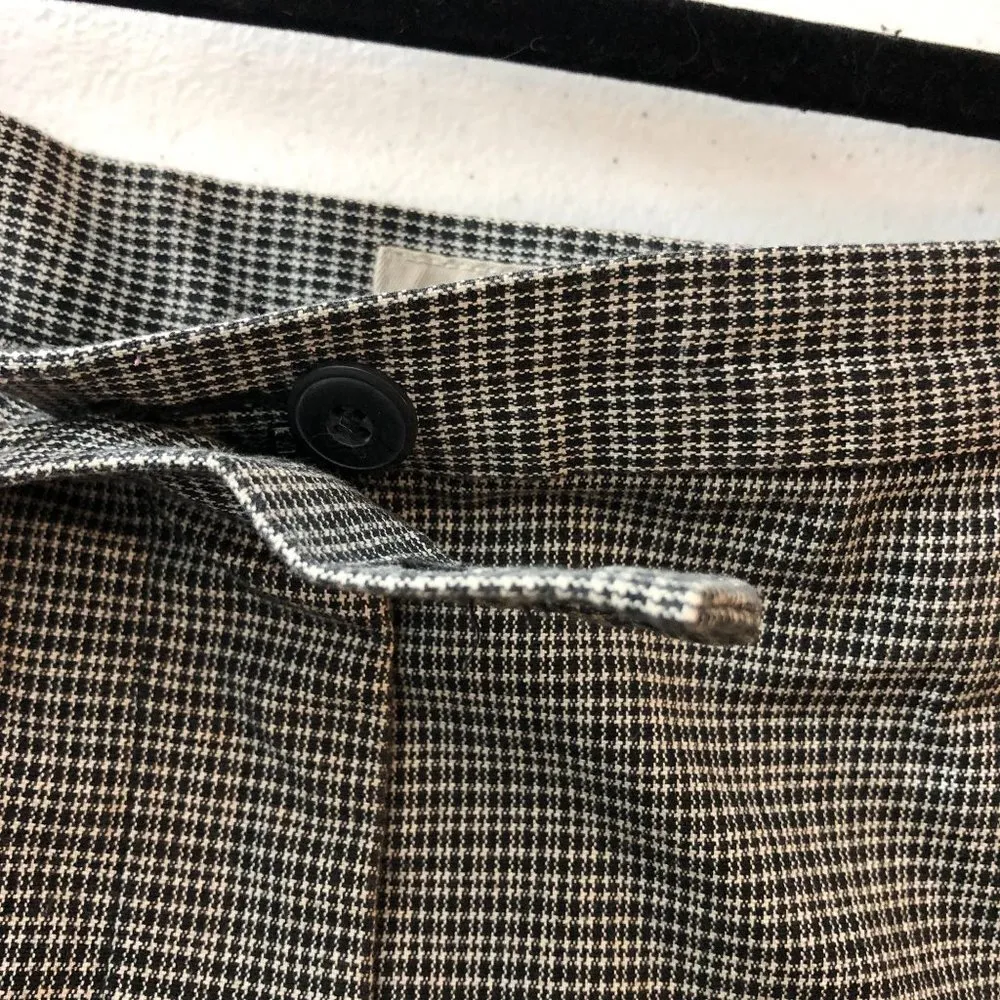 AKA Eddie Bauer Womens Pants Vintage Tapered High Rise Plaid Gray 12P - Image 3