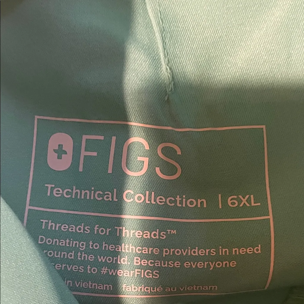 Womens New Figs High Waisted Zamora Yoga Jogger Scrub Pant Surgical Green 6XLR - Image 7