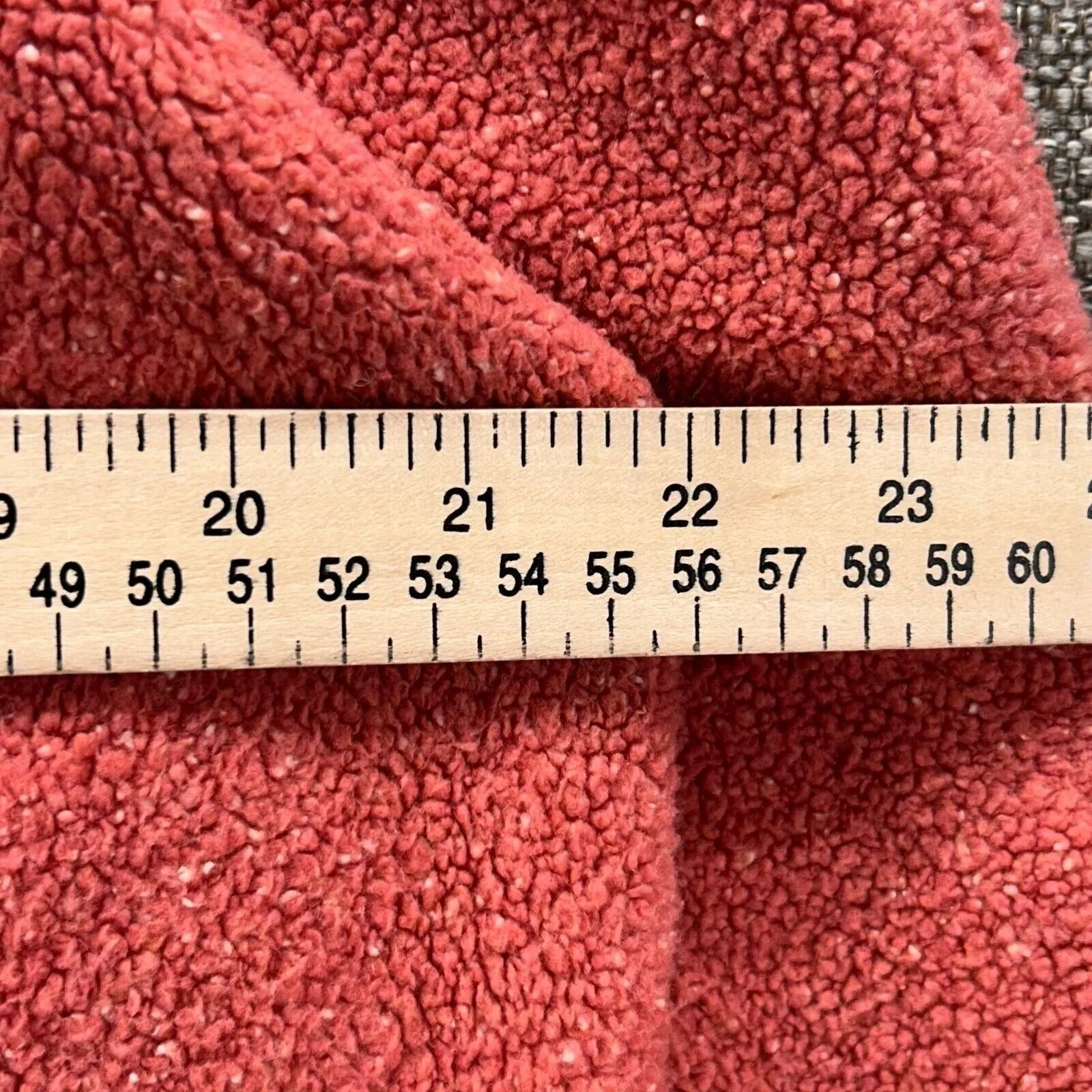 LL Bean Sherpa Fleece Jacket Salmon Large‎ Pink - Image 5