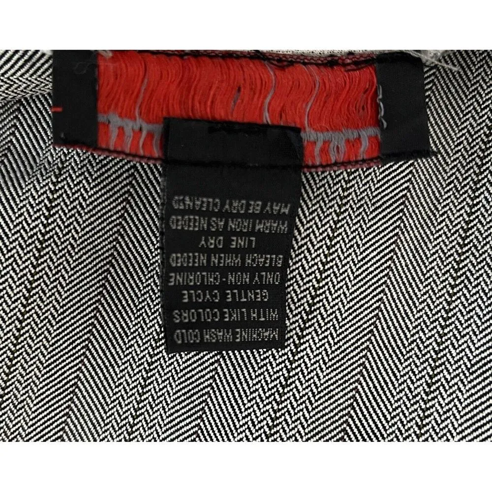 Blacker by Stanley Blacker Skirt Women 8 Gray Herringbone Pencil Straight Preppy - Image 6