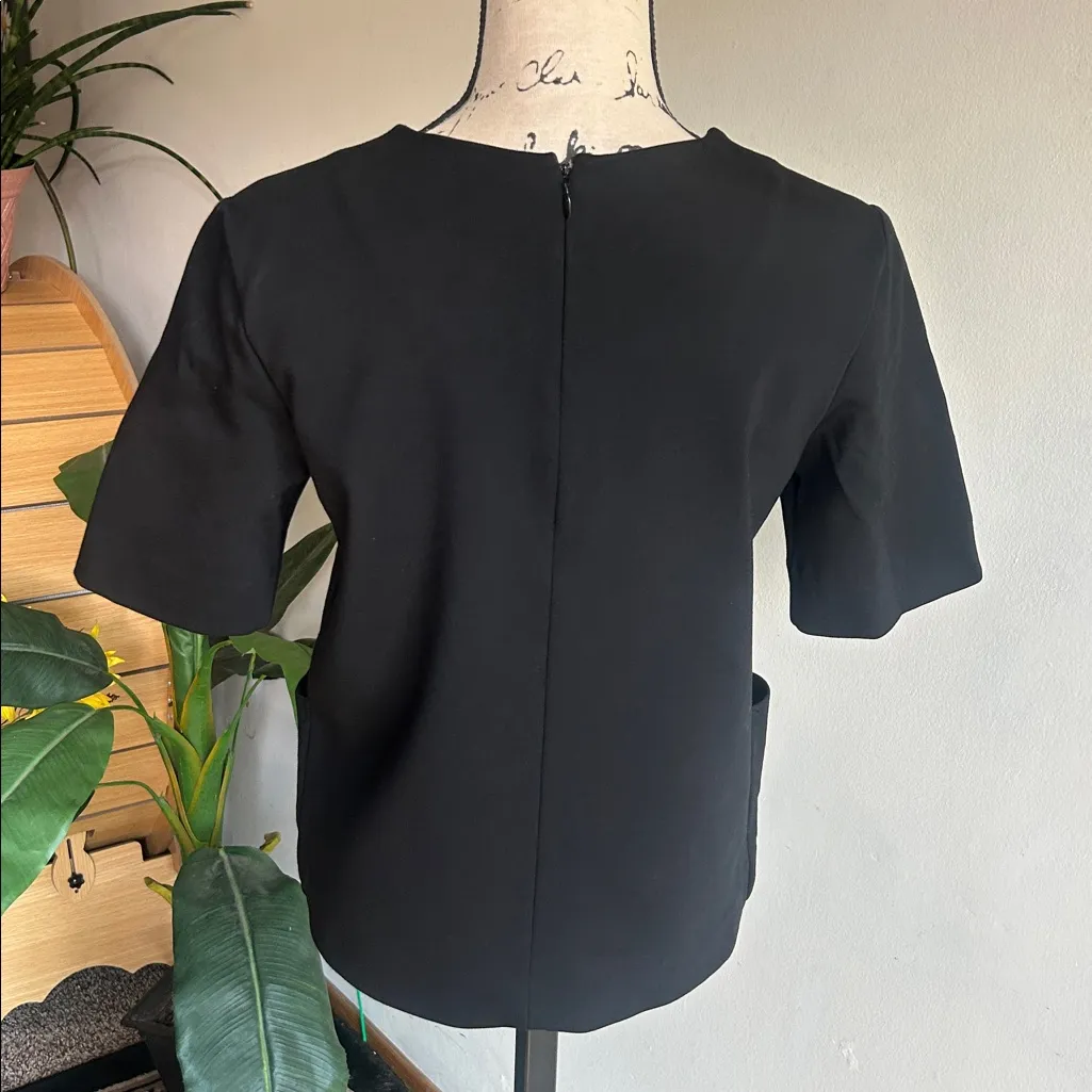 Everlane The Ponte Short Sleeve Black Tee Size Small - Image 9