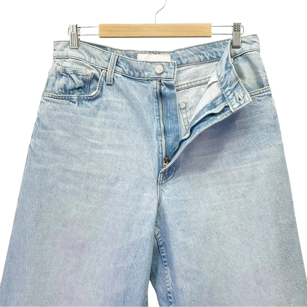 MOTHER Superior The Spinner High Waist Wide Leg Jeans in We Bounced Size 32 | 14 Blue - Image 7