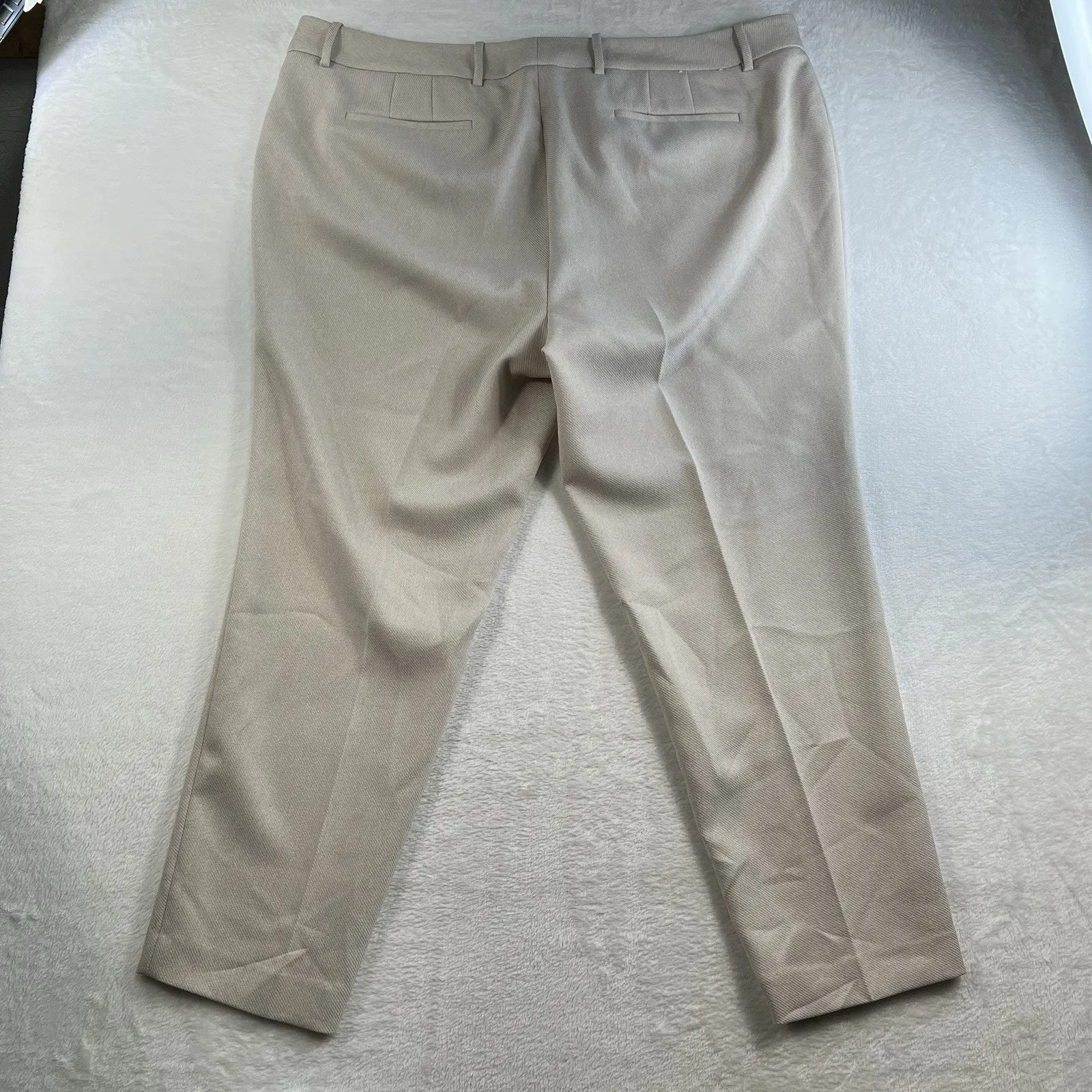 Calvin Klein Plus 18W Twill Slim Casual Trouser Pants Women’s Beige Career Work - Image 16