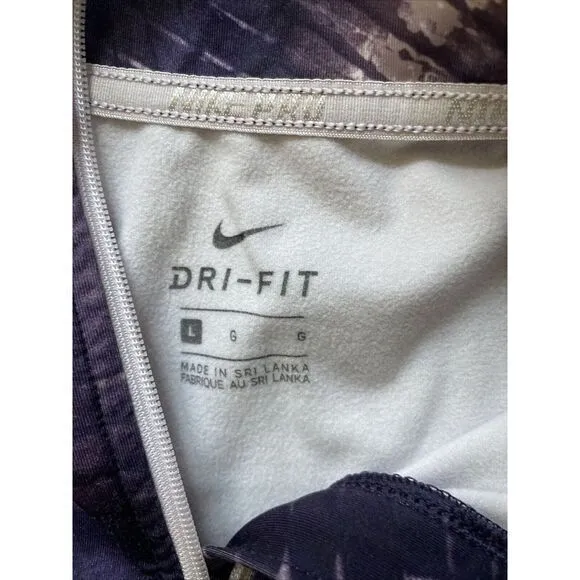 Nike Pro‎ Warm Dri-Fit Half-Zip Top in Purple Dynasty Bleach Lilac size L - Image 2