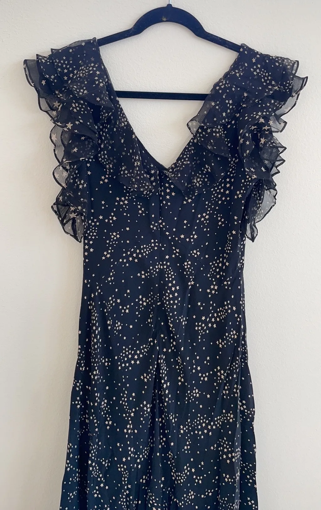 LoveShackFancy black star print silk maxi dress 0 - Image 7