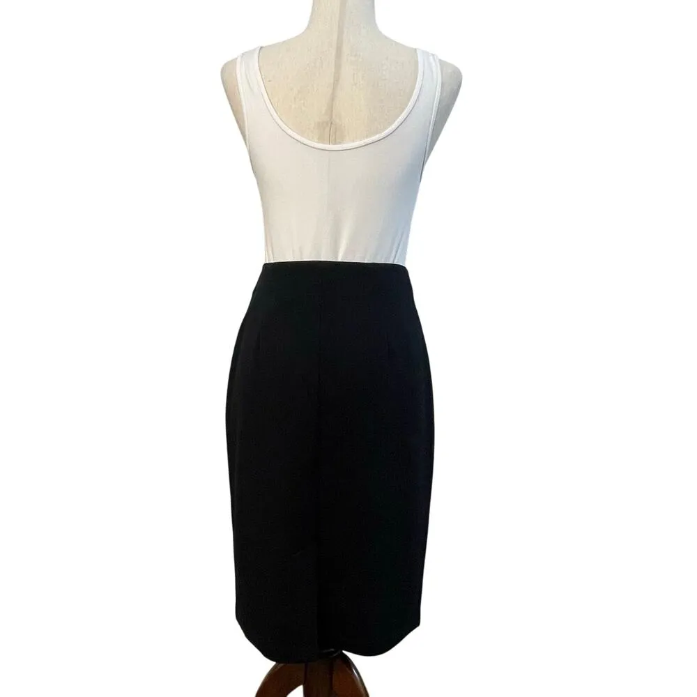 Eileen Fisher Short Pencil Skirt Elastic Waist Pull On Black Women's Size S - Image 6