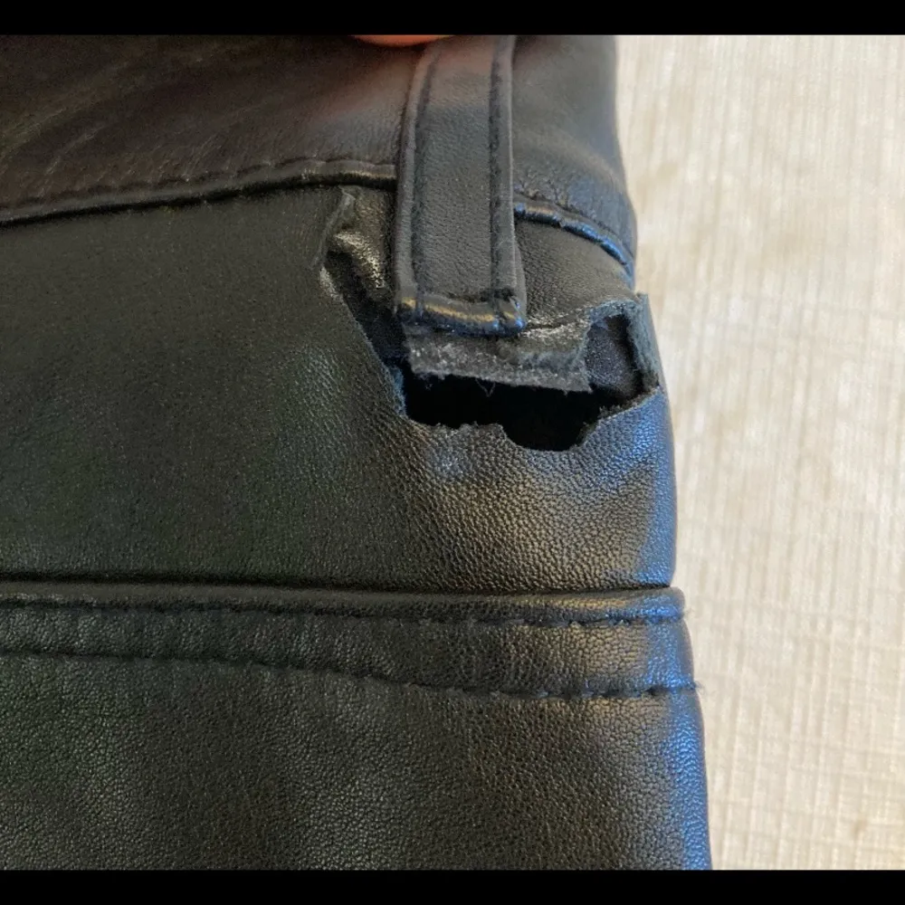 Maje Womens Perry Leather Straight Leg Flared Crop Pants US 0 Black FR 34 -Flaw- - Image 16