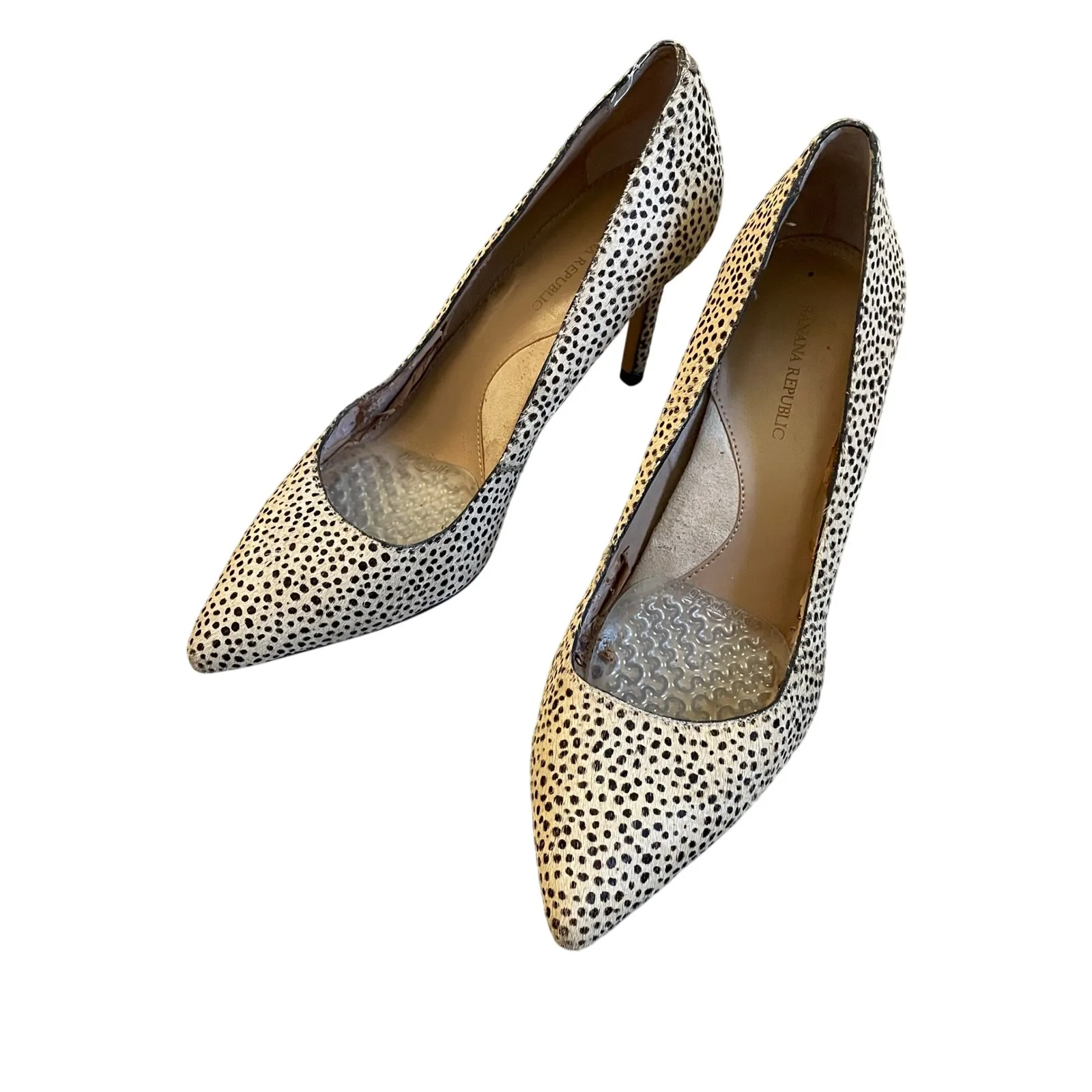 Banana Republic Heels sz 6 Cheetah Pointed Toe Pumps Corporate Chic Comfort Shoe - Image 2