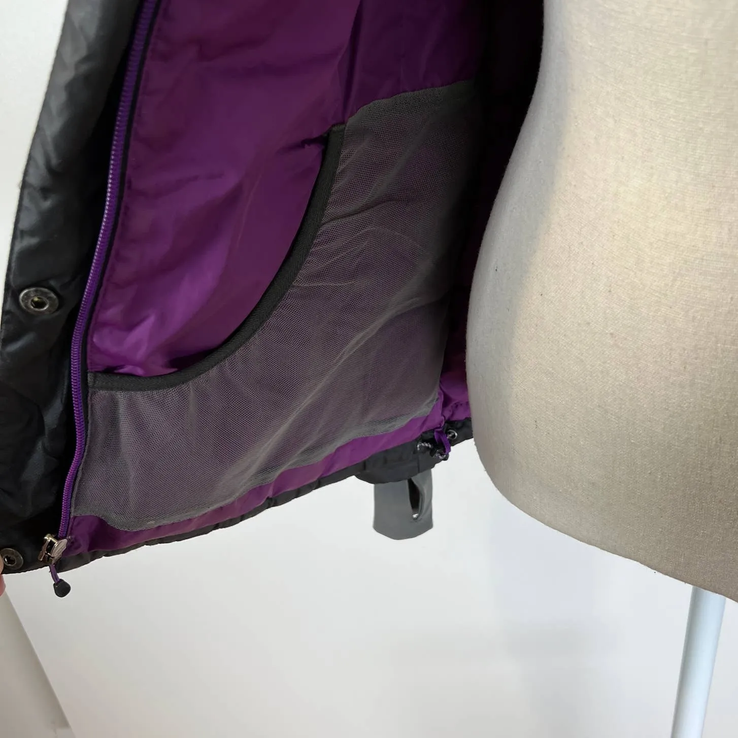 Lands End Down Quilted Puffer Jacket Hooded Black - Image 12