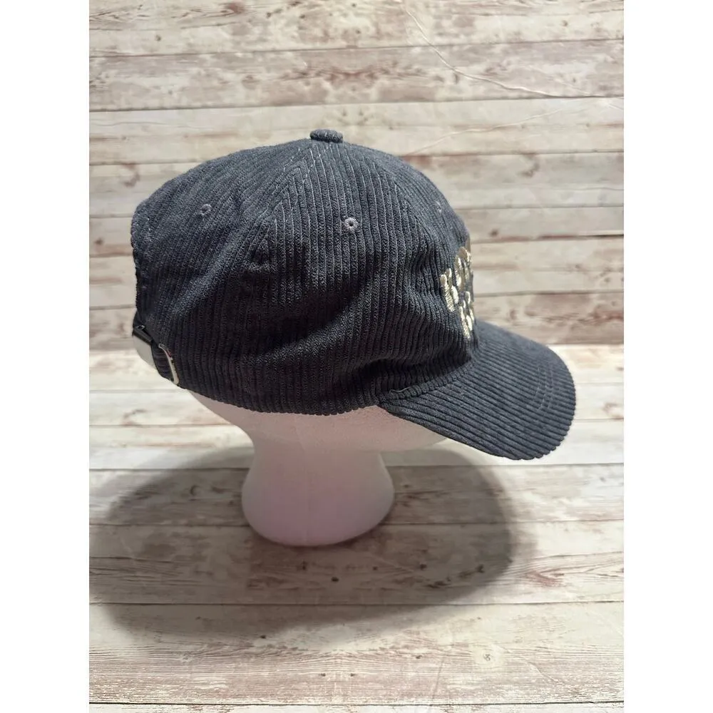 "Romance Reader" Baseball Cap Hat Corduroy Gray Adjustable One - Image 4
