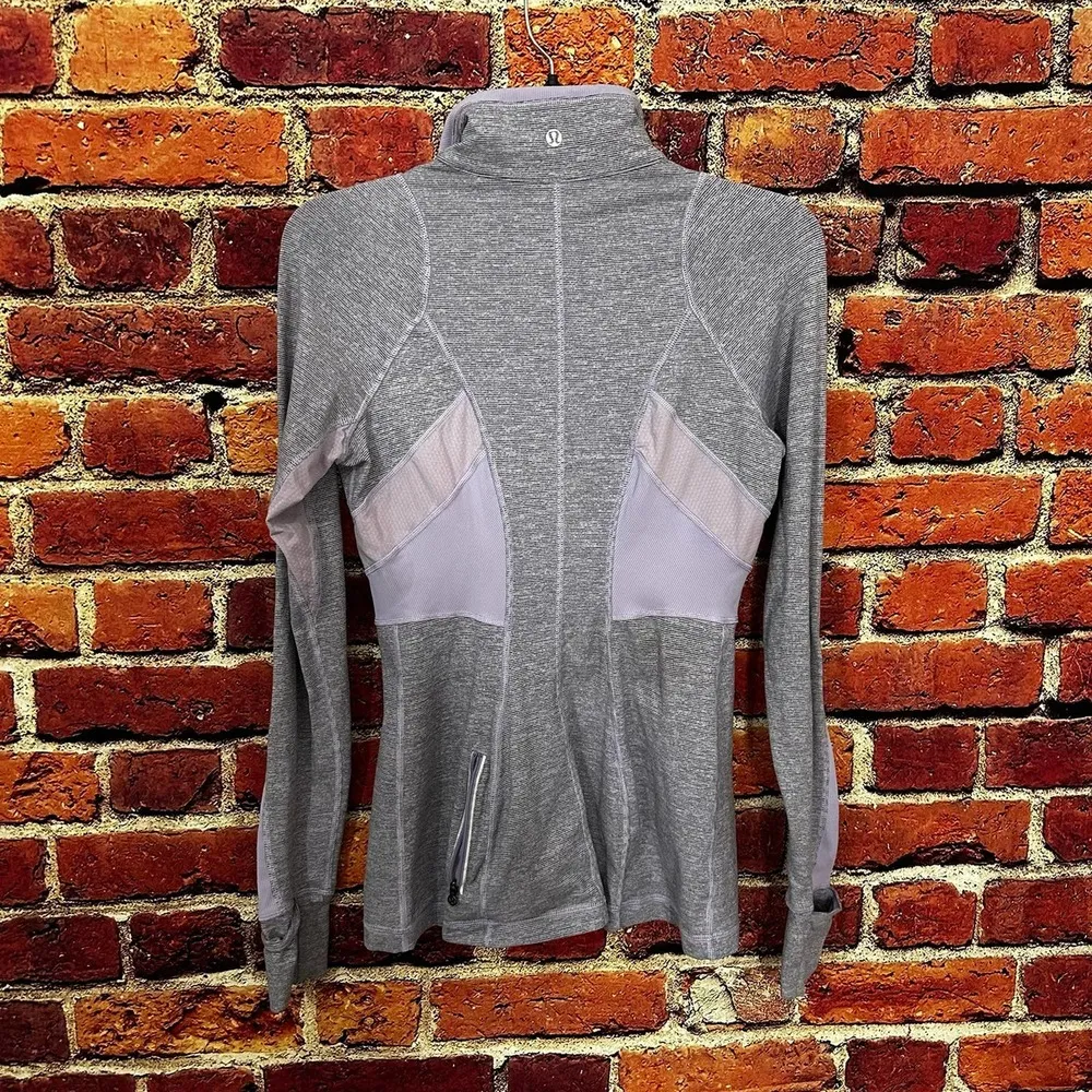 Lululemon Athletica Run Full Tilt Half Zip Purple Long Sleeve Pullover - Image 7