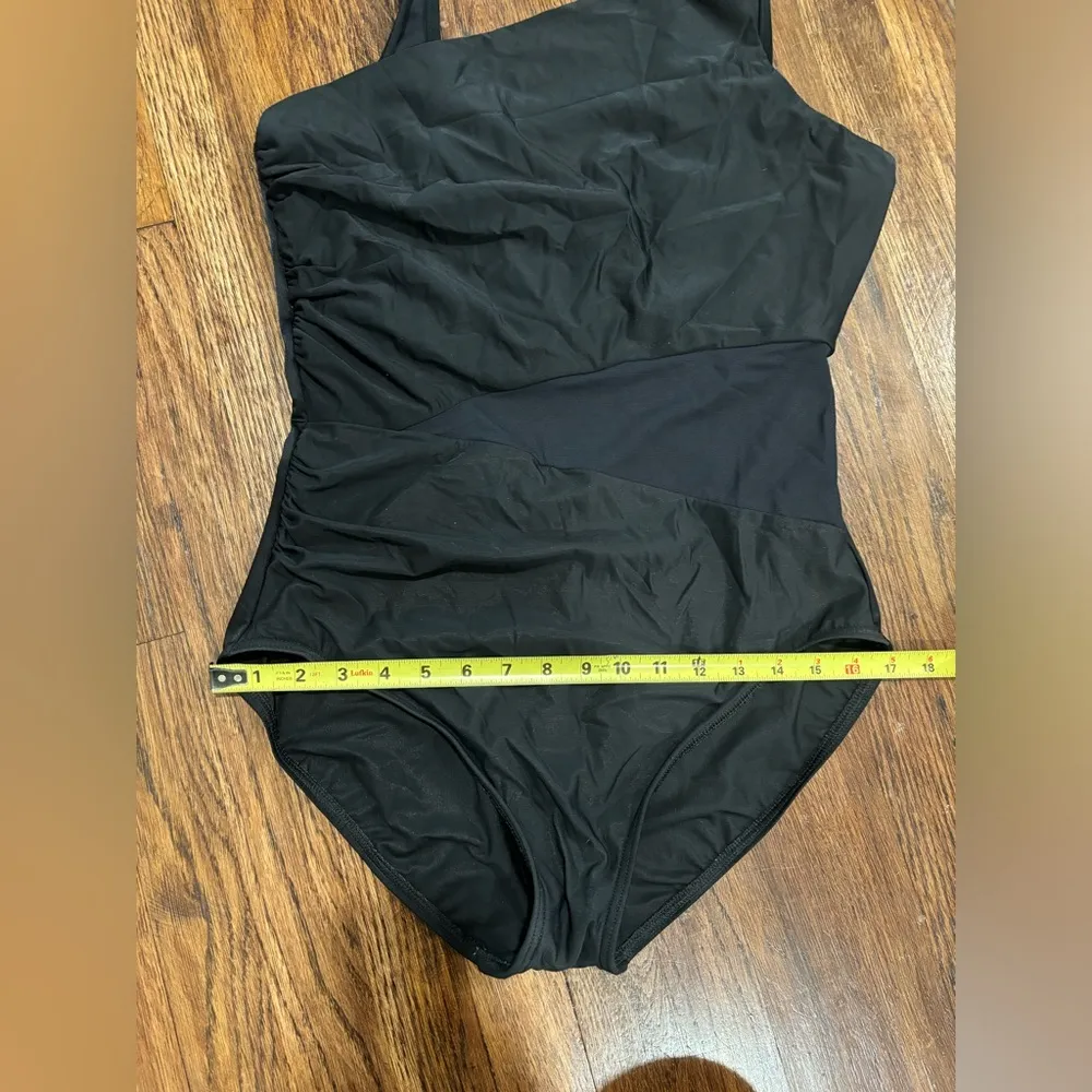 Miraclesuit Black Illusionist Azura Mesh Underwire One-Piece Slimming Swimsuit - Image 9