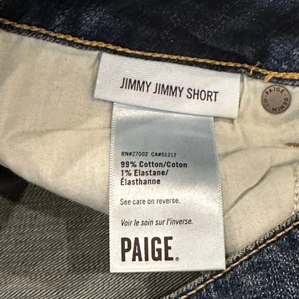 Paige Jimmy Jimmy Shorts sz 25 Denim Shorts Jean Shorts - Image 8