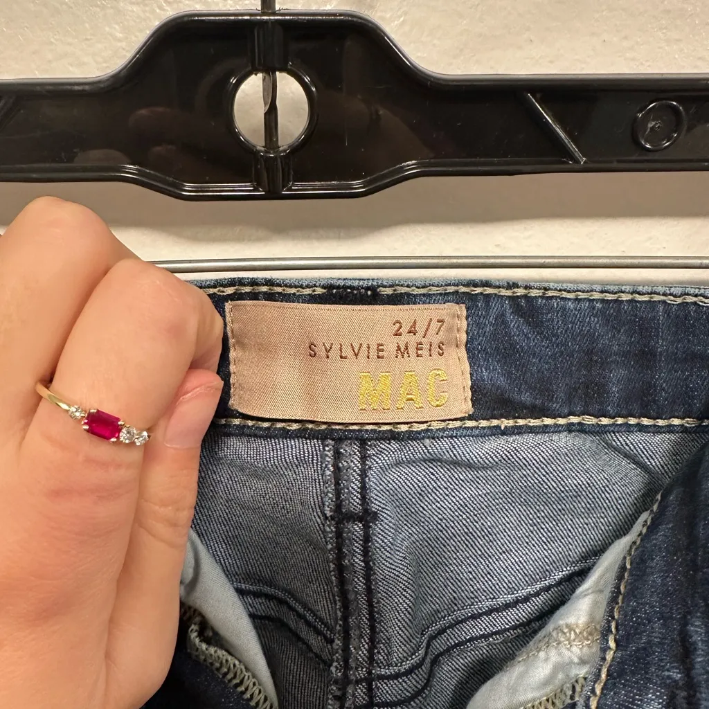 Sylvie Meis MAC 24/7 rich carrot size 28 Indigo Skinny Jeans! Blue - Image 9