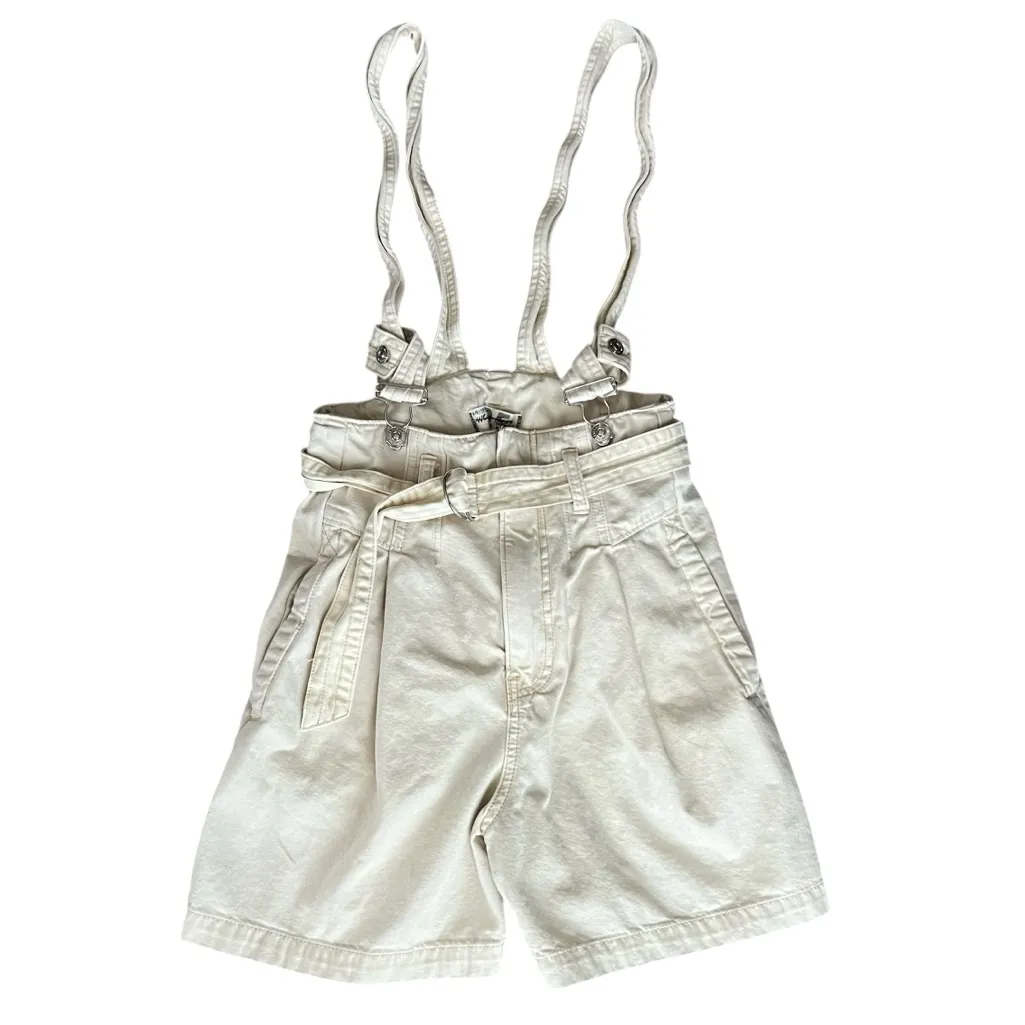 Free People FP Women’s Bittersweet Shortall Shorts Overalls In Sunlit Yellow 25 - Image 2