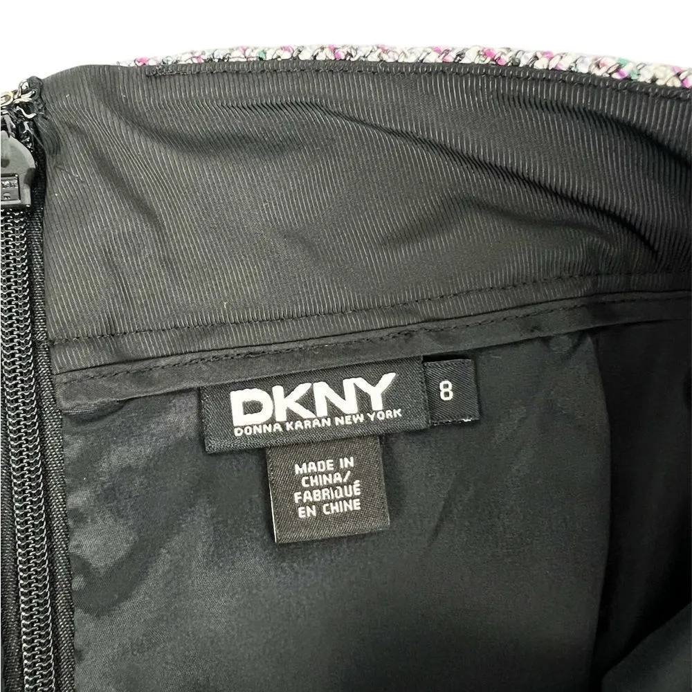 DKNY Grey Tweed Short A-Line Skirt Size 8 - Image 5