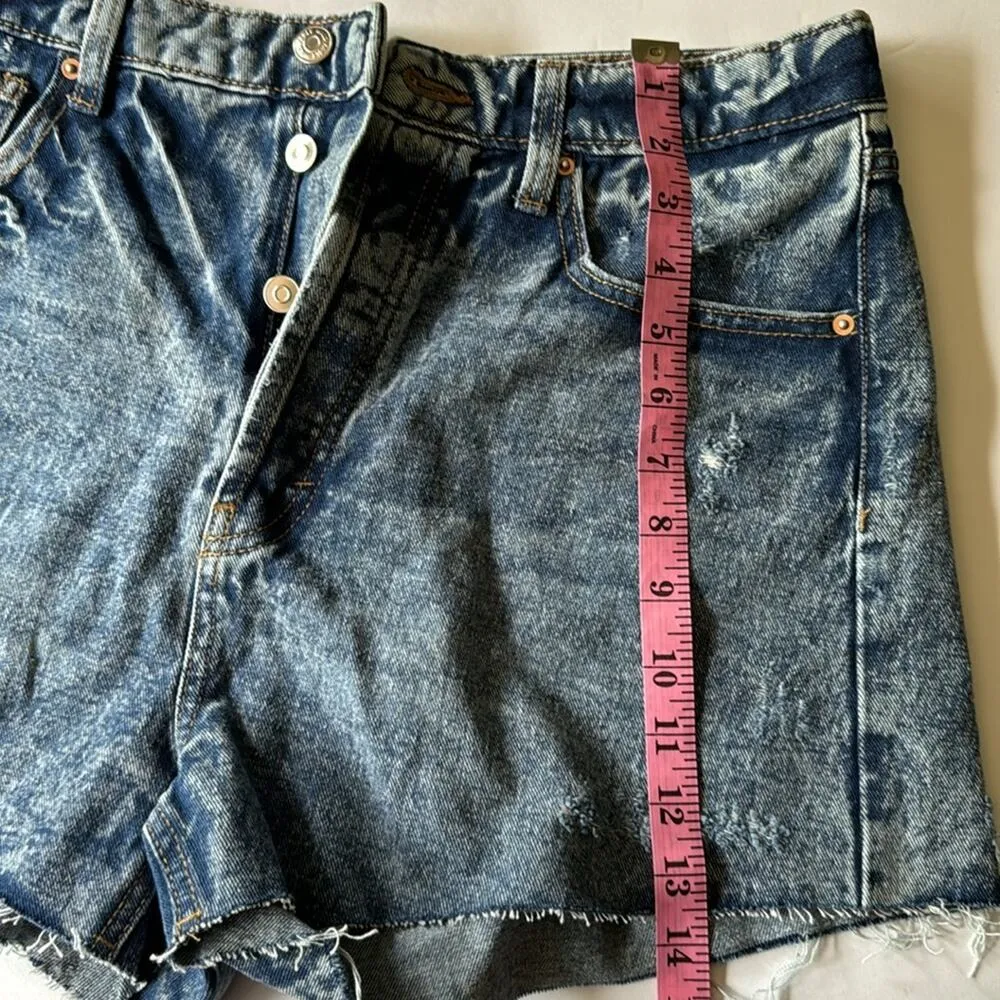 Wild Fable Women's Highest Rise Frayed Hem Distressed Jean Shorts Sz 12/31 - Image 9