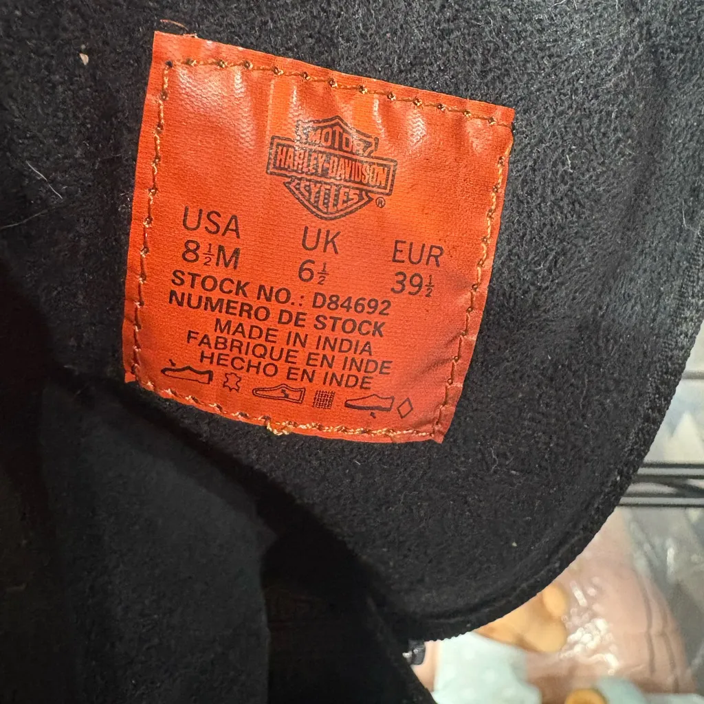 NWT Harley Davidson Womens Boots Jerilyn moto Casual Lace-Up Ankle Leather - Image 5