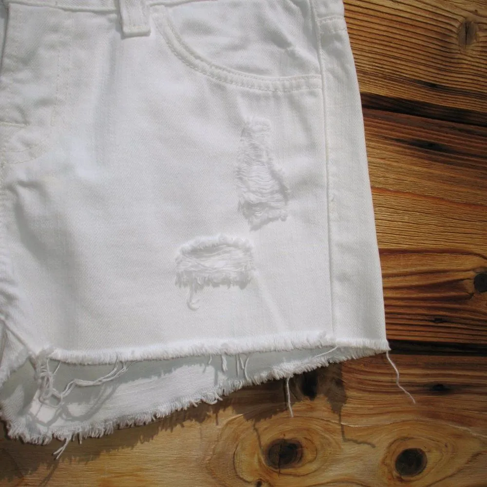 J Brand Cut Off Distressed Vixen Shorts - Image 5