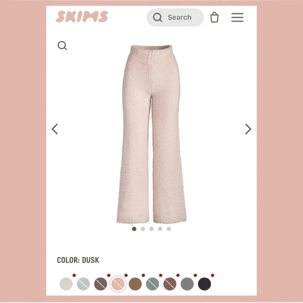 Skims Cozy Knit Pants—Dusk (Size L/XL) - Image 6