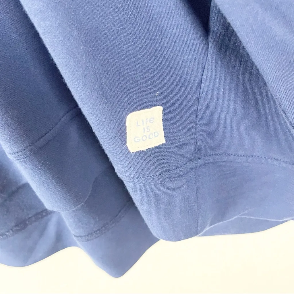 LIFE IS GOOD Blue Long Sleeves Dog Paw Print Sleep Sweatshirt, Size XL - Image 7