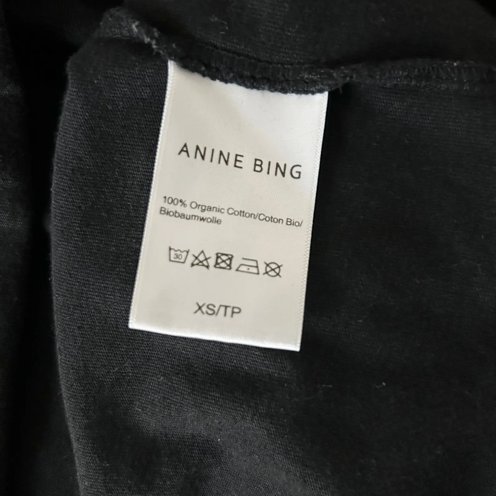 Anine Bing Tanner Sleeveless Shoulder Pad Organic Cotton Dress Black Size XS - Image 7