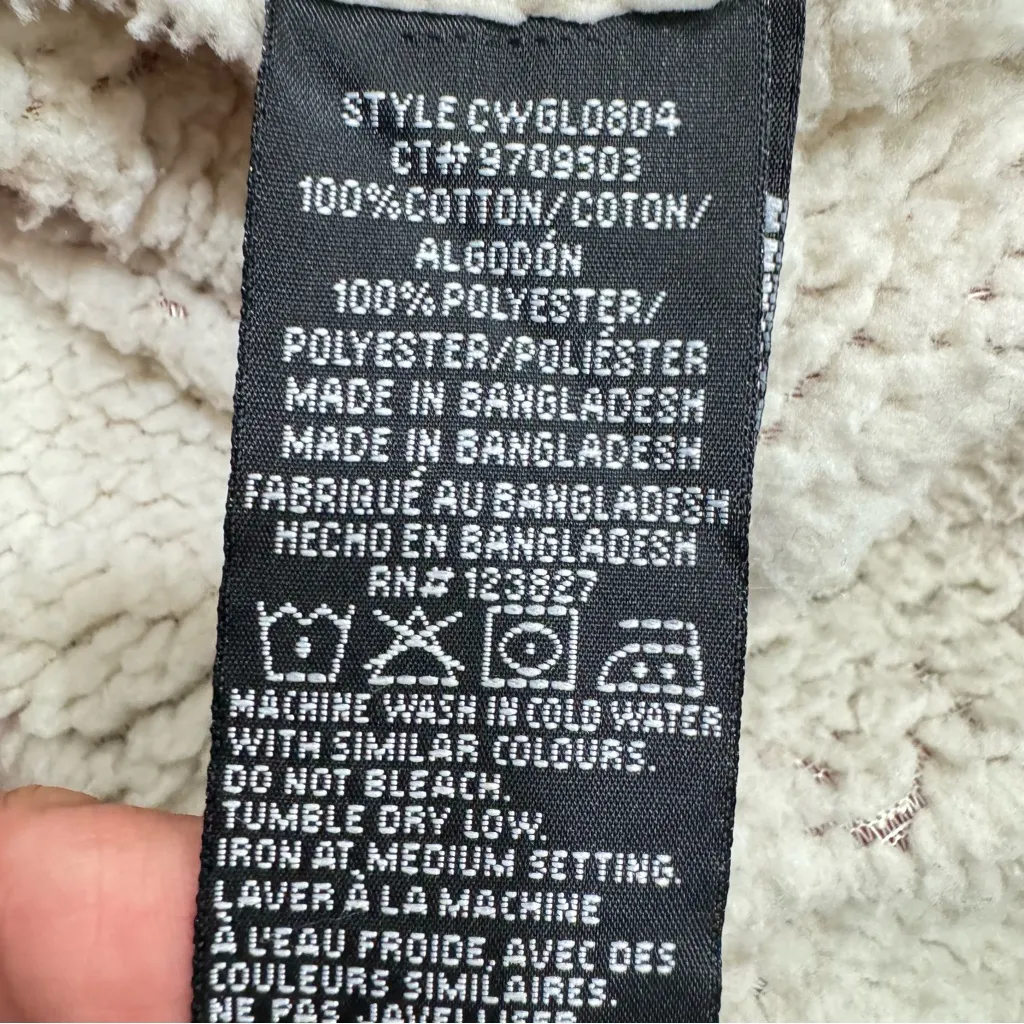 Canada Weather gear Womens Red Plaid Flannel Shacket Faux Sherpa Lined Size M Size M - Image 8