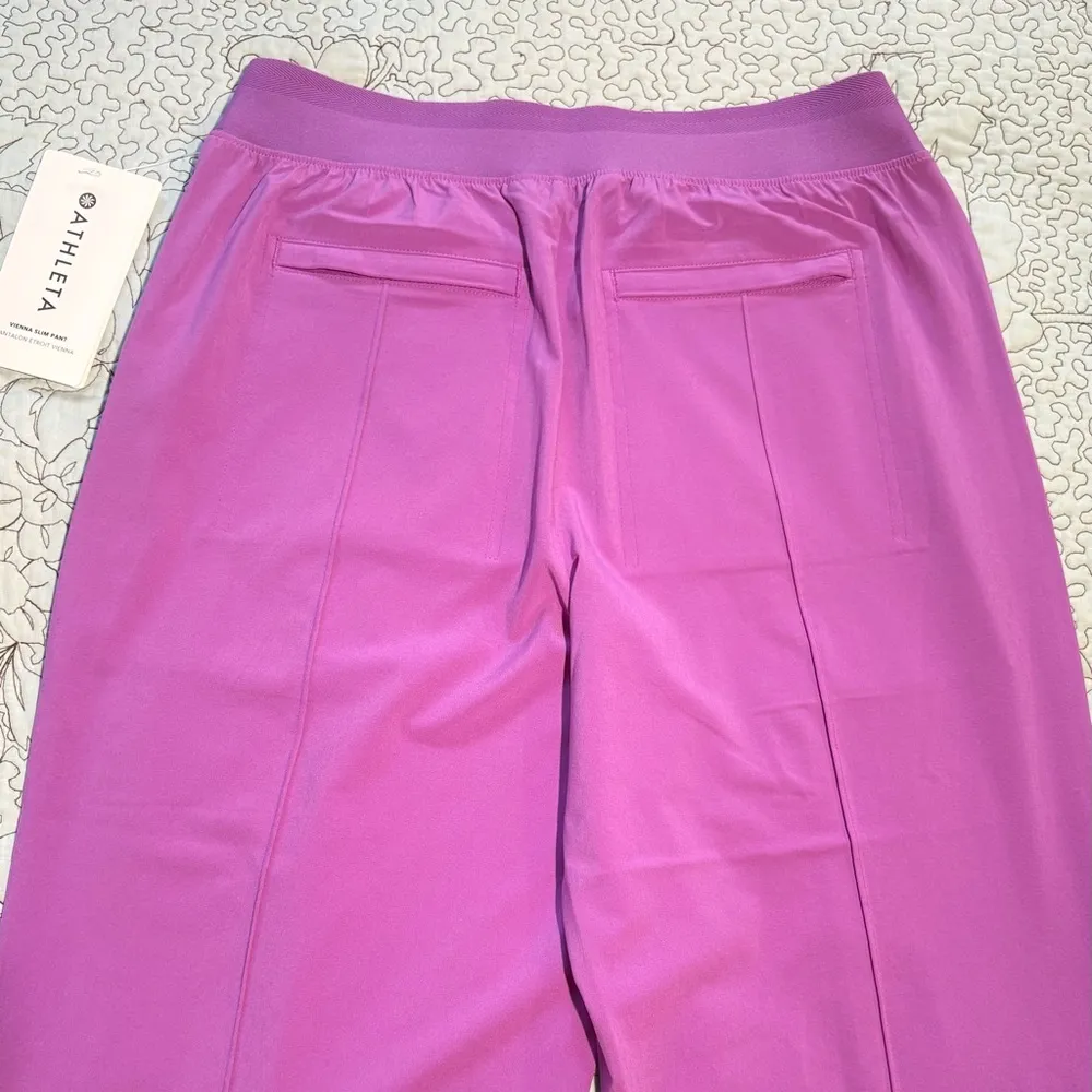 ATHLETA  Brooklyn Heights Vienna Slim Pants in Jazzy Purple #882642 NWT Sz 2 - Image 9