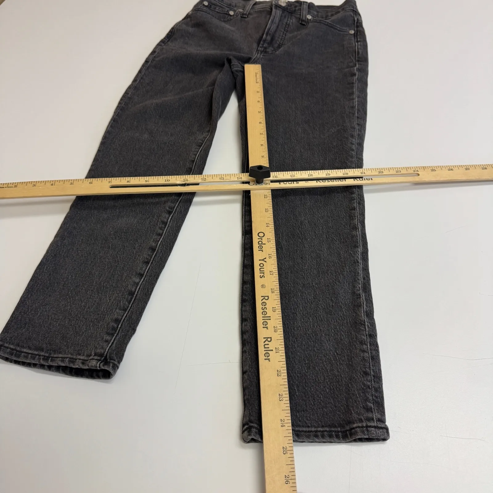 Madewell Jeans Womens Size 23P The Perfect Vintage Tapered Lunar Grey Wash Denim - Image 12