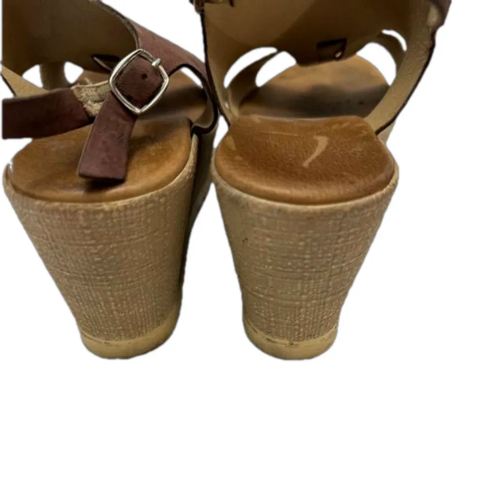 Wedges Made In Spain Tan Size 9 - Image 8