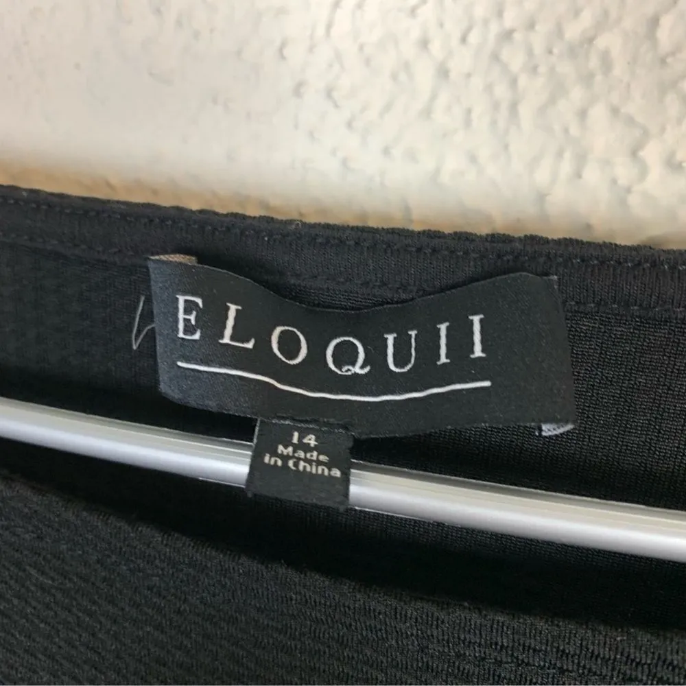 Eloquii Black Bell Sleeve Blouse Top - Image 2