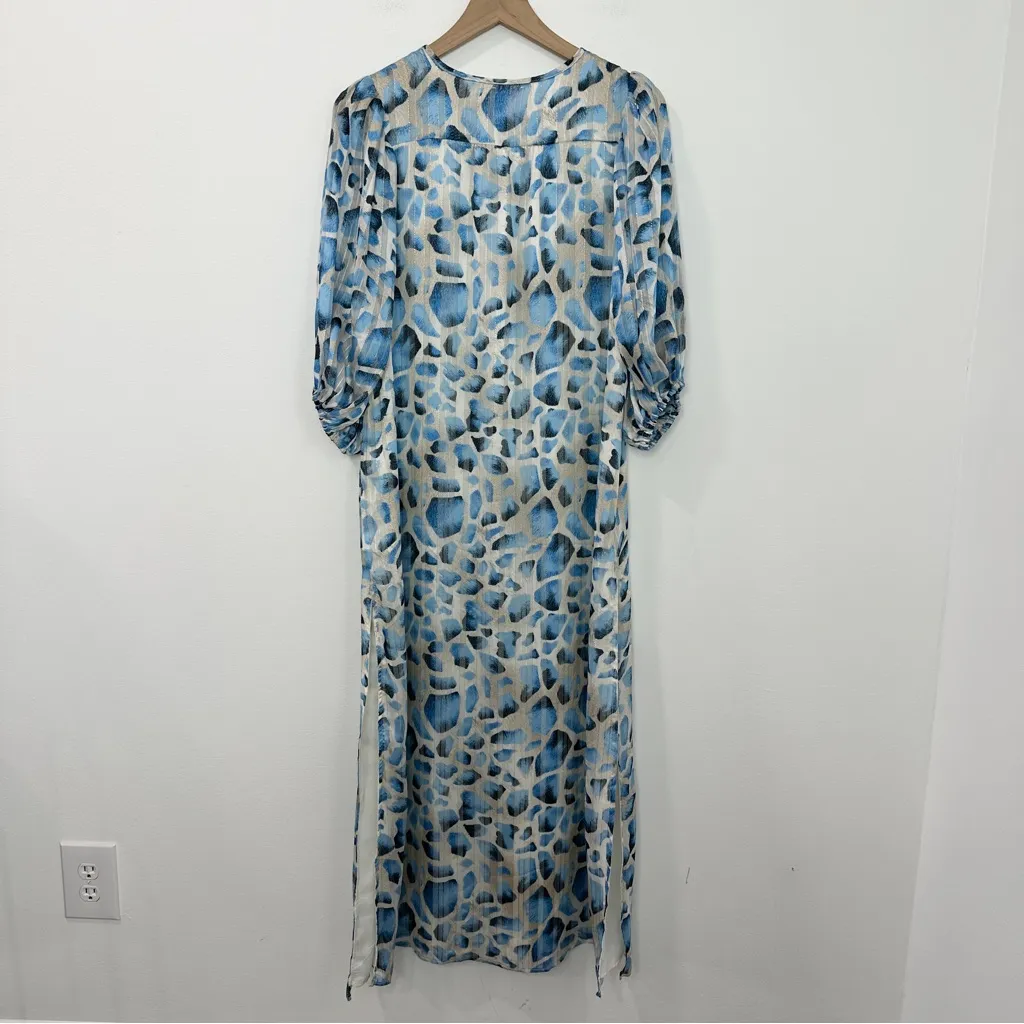 Buddy Love Pamela Cattan Maxi Dress In Santorini Blue size Small - Image 4