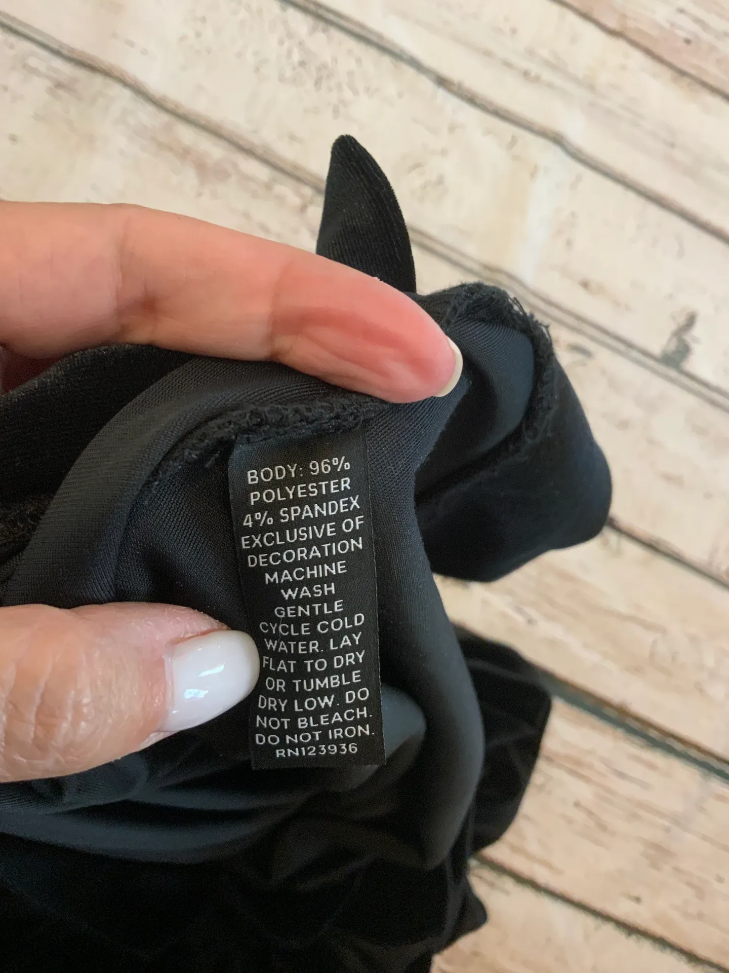 Peach Gym.Work.Play Black Velour Cowl Neck Top - Image 3