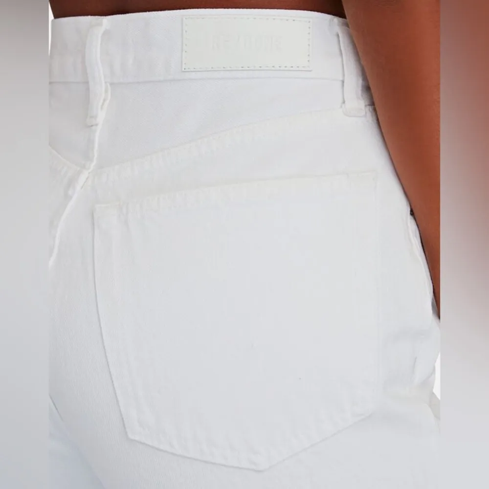 RE/DONE Women’s 70s High Rise Stove Pipe Straight Jeans White Size 25 - Image 6