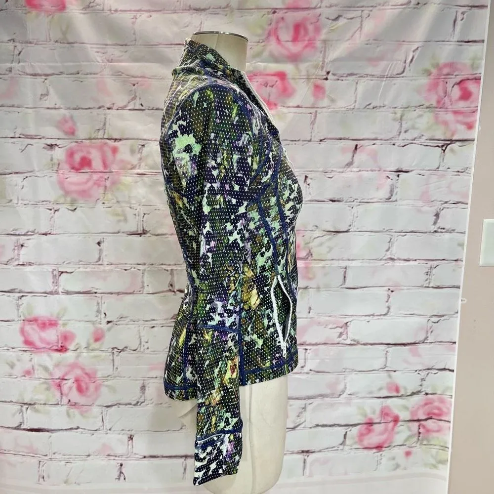 Lululemon Define Jacket Floral Sport White Multi size 4 - Image 8