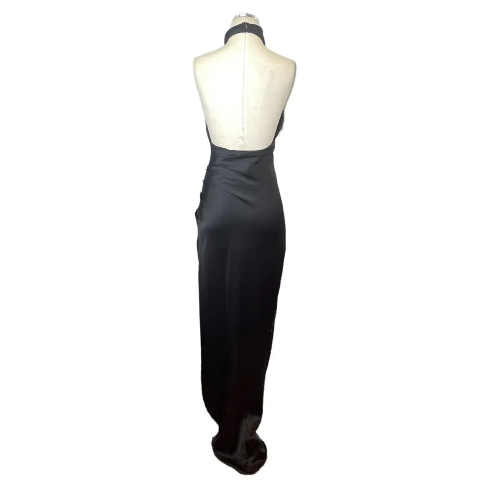 Amanda Uprichard X REVOLVE Samba Gown in Black XSmall New Long Dress Maxi - Image 6