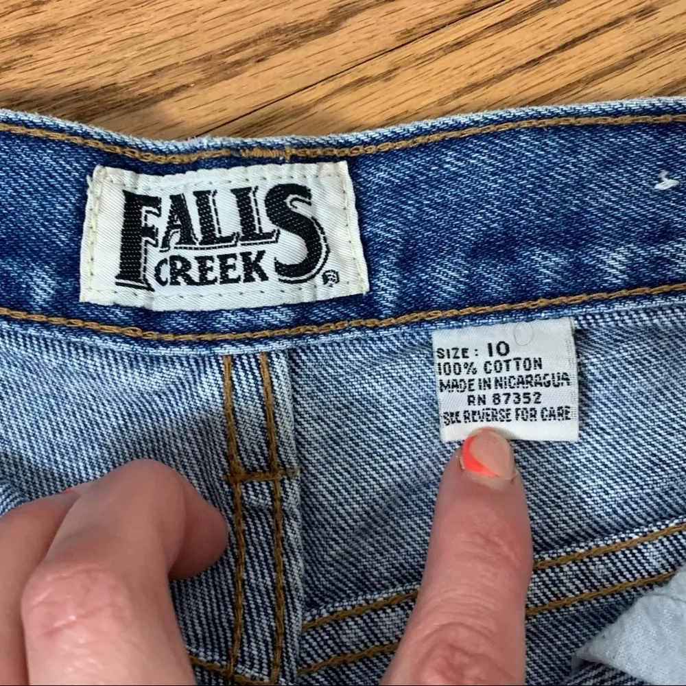 VTG Falls Creek | Cut Off Denim Shorts - Image 4